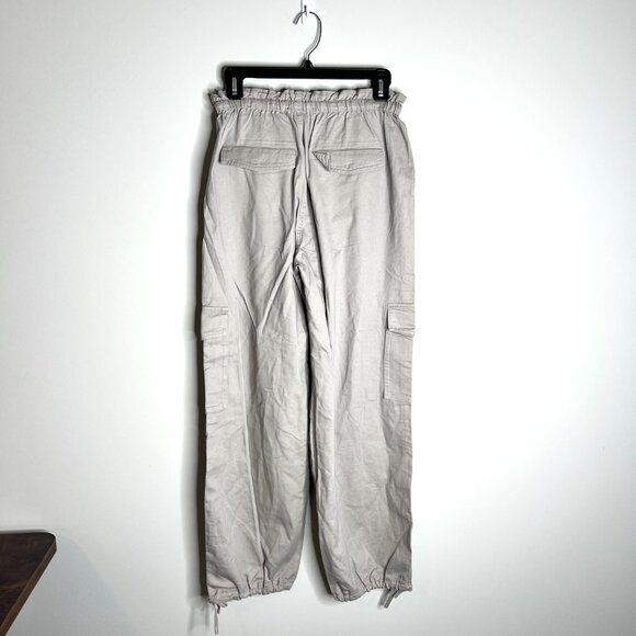 Abercrombie & Fitch Slate Grey High-Rise Cargo Pants Wide Leg Y2K 90's XS NWT - Picture 4 of 5